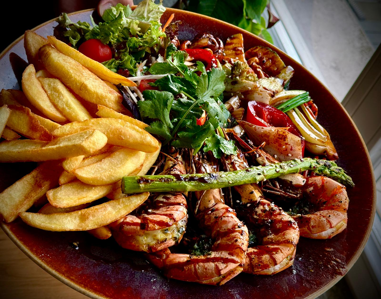GRILLED KING PRAWNS (4 Stk)